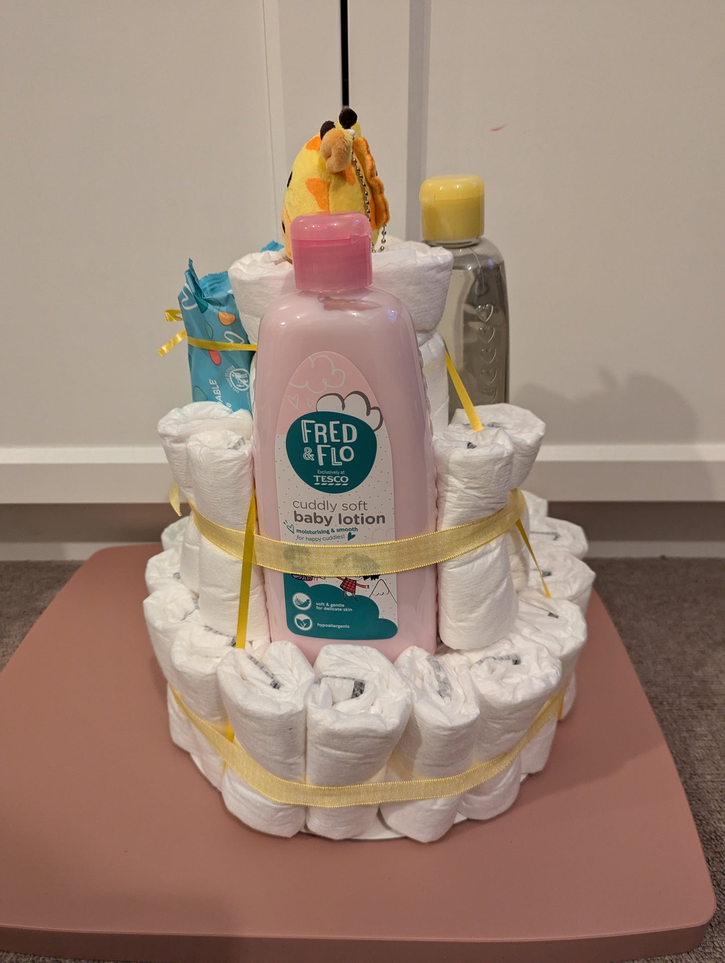 Personalised Nappy Cake (Small - 2-Tier)